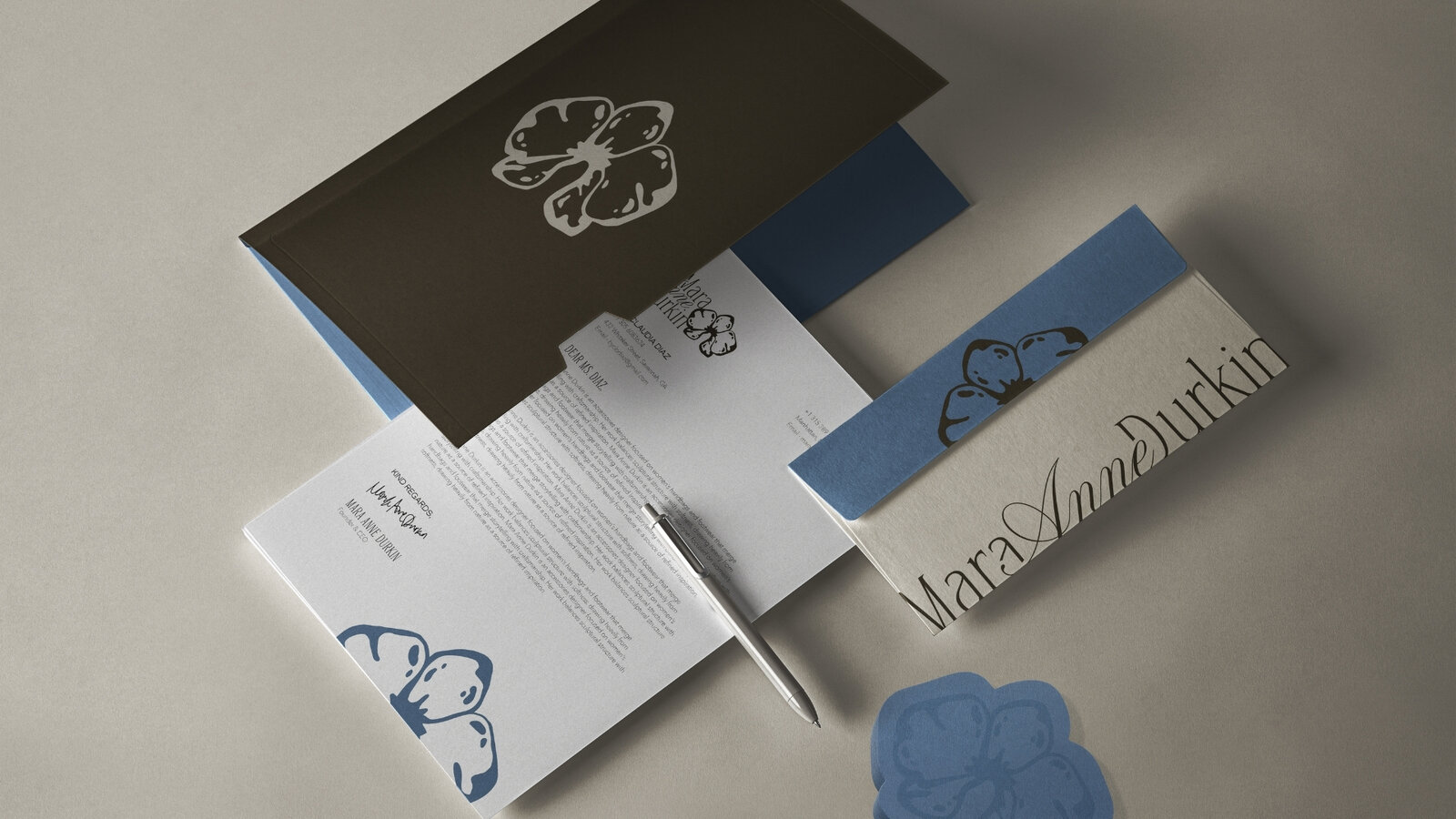 Stationery flat lay