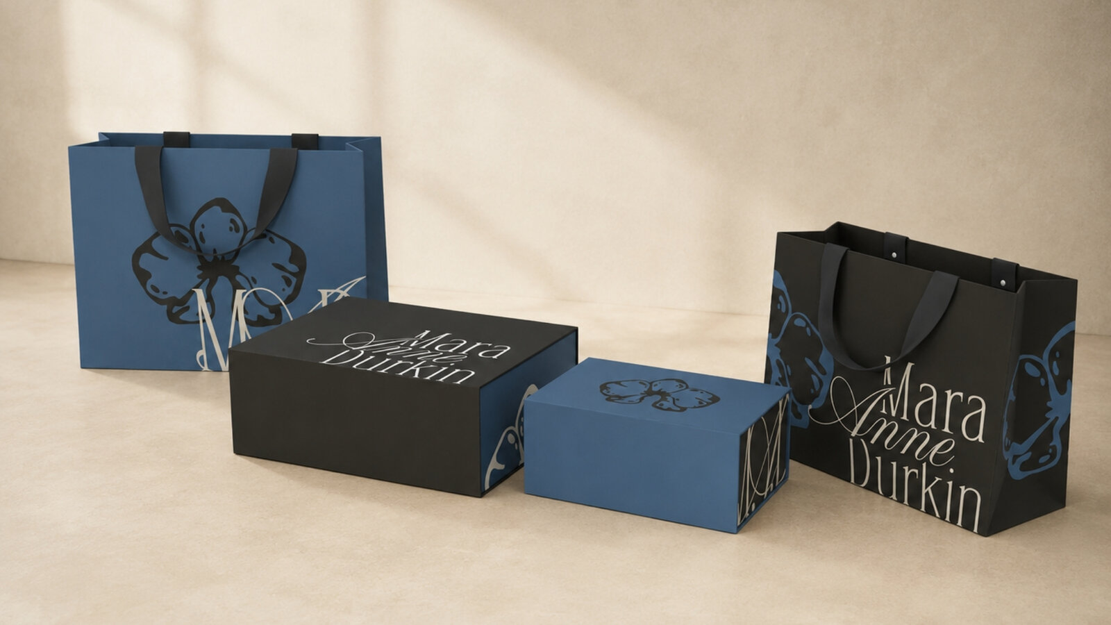 Shopping bag and packaging mockup
