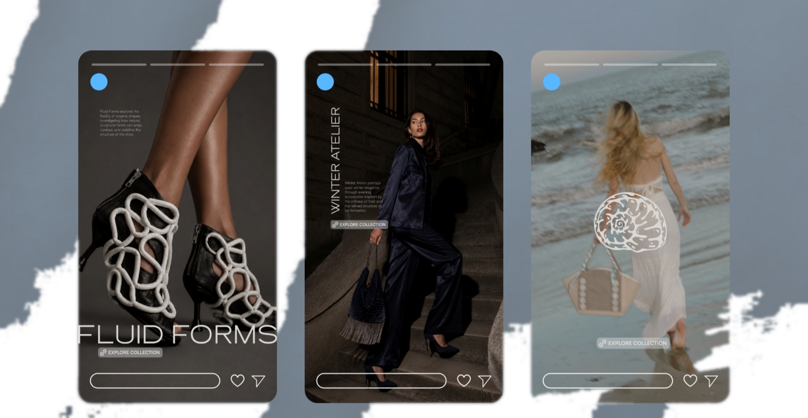 Instagram stories mockup — Fluid Forms